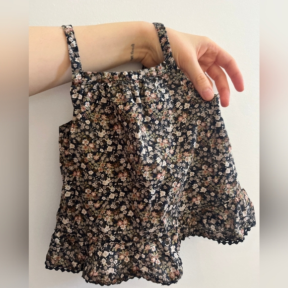 Jamie Kay Black and White Floral Shirt Bummies Set - Picture 2 of 5